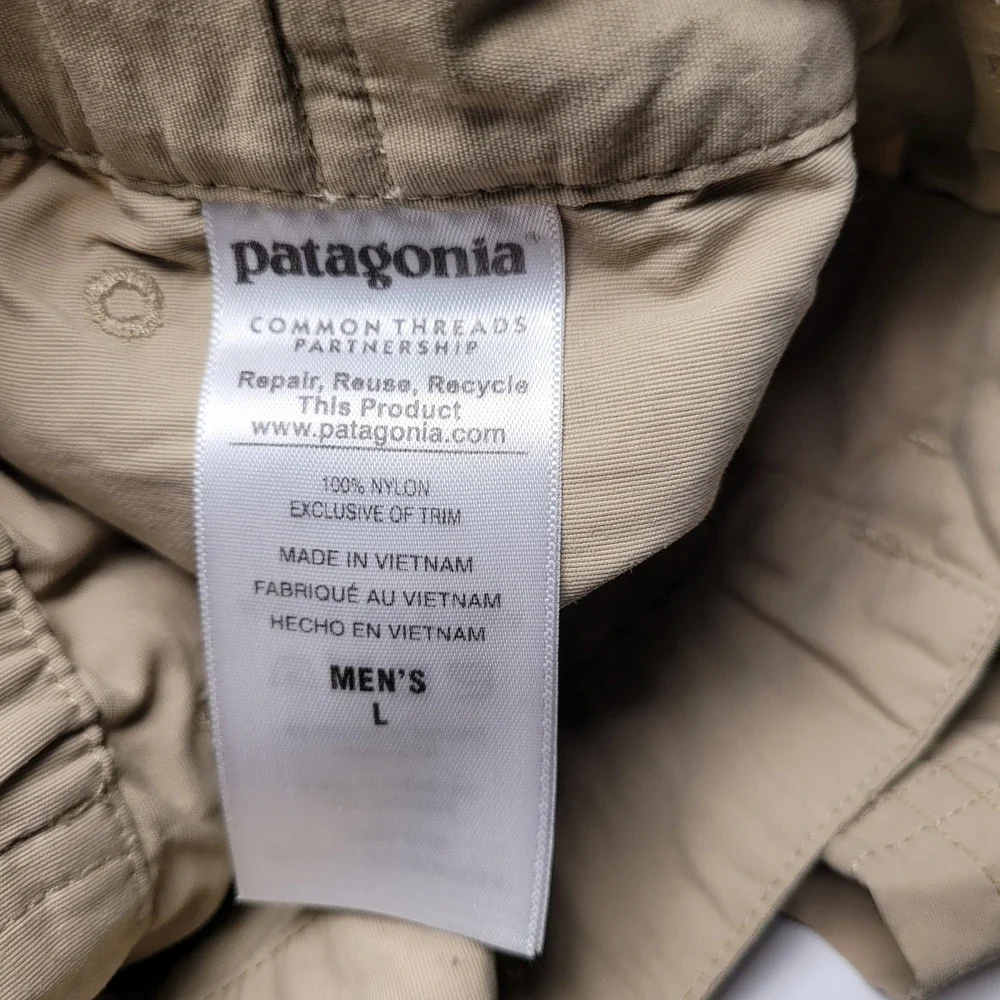 Patagonia Gi III Pants Mens Large Tan Excellent Hiking Lightweight‎ 82101 SP16